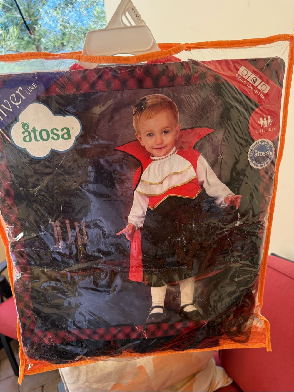 Atosa Baby Red & Black Vampire Costume